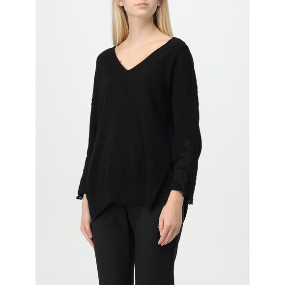 Ermanno Firenze Sweater Woman Black - Picture 3 of 4